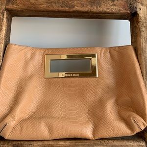 Gold Michael Kors clutch